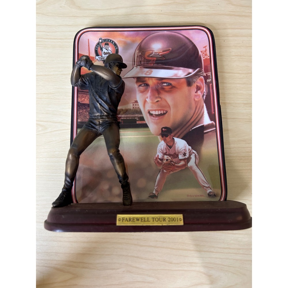 Cal Ripken Jr Bradford Exchange Farewell Tour 2001 Tribute to a Legend Plate 3D